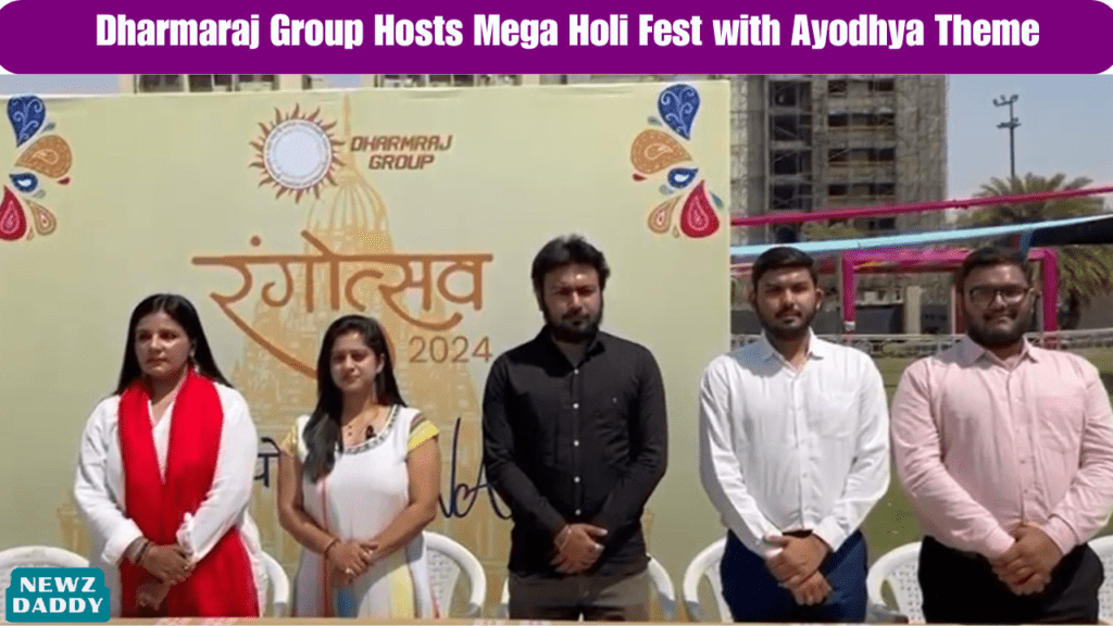 Dharmaraj Group Hosts Mega Holi Fest with Ayodhya Theme in Ahmedabad