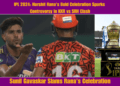 IPL 2024 Harshit Rana's Bold Celebration Sparks Controversy in KKR vs SRH Clash