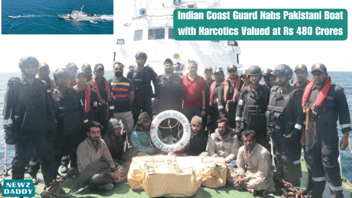 Indian Coast Guard Nabs Pakistani Boat with Narcotics Valued at Rs 480 Crores