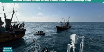 Indian Coast Guard Saves Fishermen from Sinking Ship
