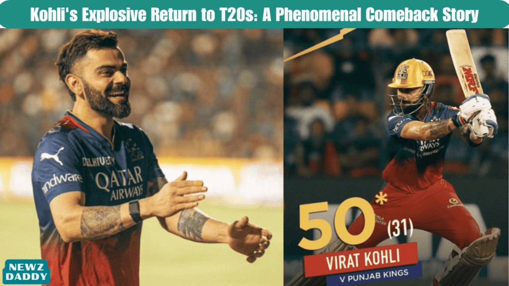 Kohli's Explosive Return to T20s A Phenomenal Comeback Story