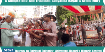 A Glimpse into Jain Tradition Adhyatma Nagari's Grand Entry
