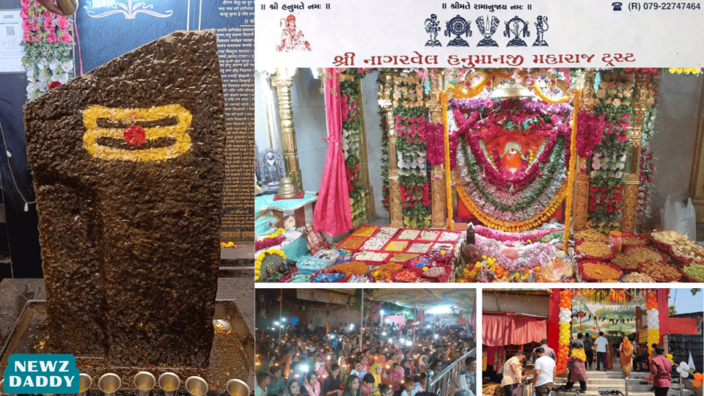 Nagarvel Hanuman Mandir Devotees' Jubilation at Hanumanji Janmotsav