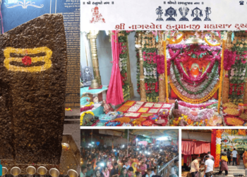 Nagarvel Hanuman Mandir Devotees' Jubilation at Hanumanji Janmotsav