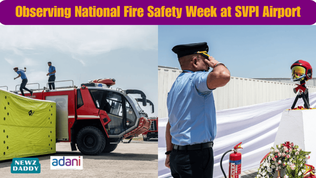 Observing National Fire Safety Week at SVPI Airport.