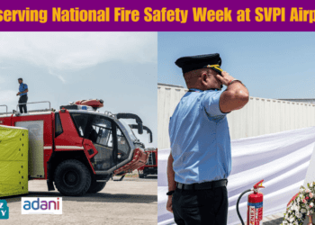 Observing National Fire Safety Week at SVPI Airport.