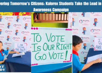 Empowering Tomorrow's Citizens Kalorex Students Take the Lead in Voting Awareness Campaign