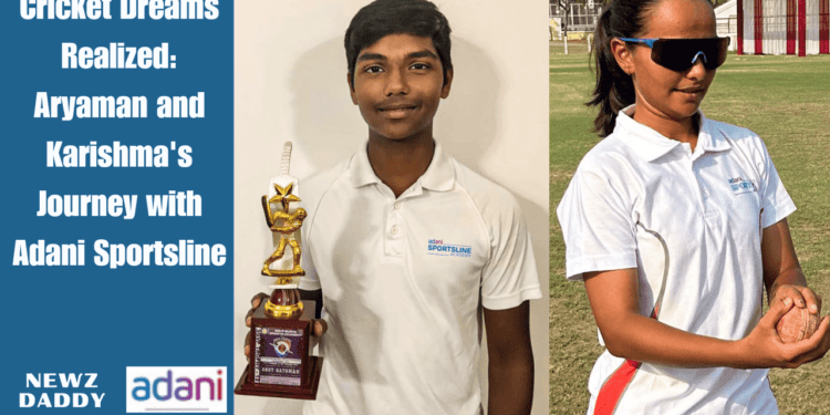 Cricket Dreams Realized: Aryaman and Karishma's Journey with Adani Sportsline
