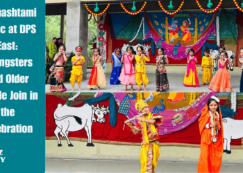 Janmashtami Magic at DPS East: Youngsters and Older People Join in the Celebration