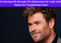 Chris Hemsworth Reveals His Admiration for Josh Cooley's Vision for Transformers One
