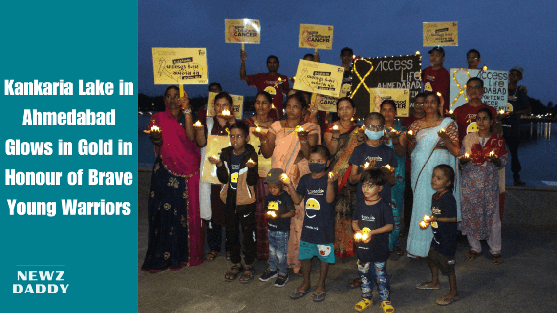 Kankaria Lake in Ahmedabad Glows in Gold in Honour of Brave Young Warriors