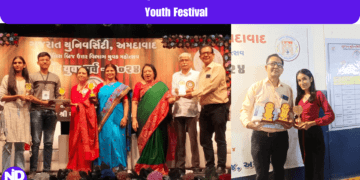 Prin MC Shah Commerce College Shines at Vande Yuva Parv 2024-25 and Youth Festival