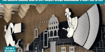 The Historic Hulchul Wall at SVPI Airport Brings Ahmedabad's Rich Past to Life