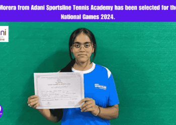 Angel Morera from Adani Sportsline Tennis Academy has been selected for the CISCE National Games 2024.