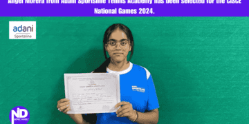 Angel Morera from Adani Sportsline Tennis Academy has been selected for the CISCE National Games 2024.