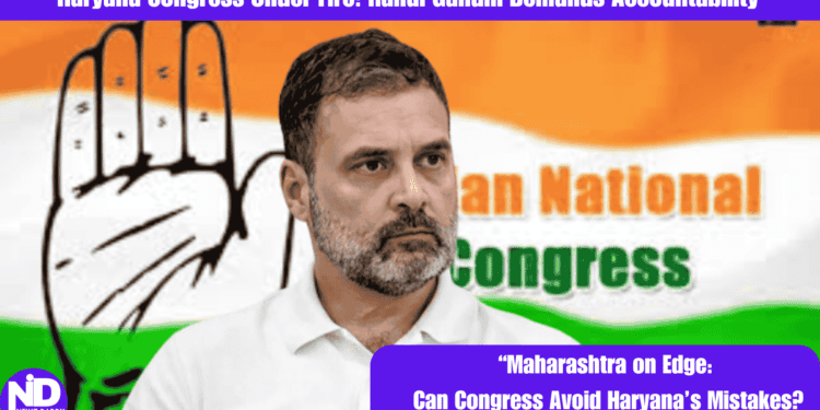 “Haryana Congress Under Fire Rahul Gandhi Demands Accountability”