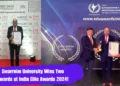Swarrnim University Wins Two Awards at India Elite Awards 2024!