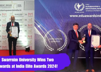 Swarrnim University Wins Two Awards at India Elite Awards 2024!