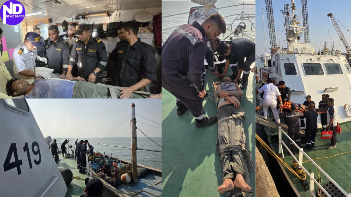 Indian Coast Guard's Swift Rescue Saves Critically Ill Fisherman at Sea