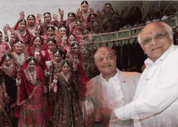 “Gujarat CM, Shri Bhupendrabhai Patel Performs Kanyadaan at ‘Piyariyu’ Ceremony” (1)