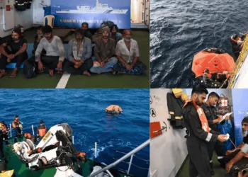 Heroic Rescue Indian Coast Guard Saves 9 Seafarers from Sinking Vessel.