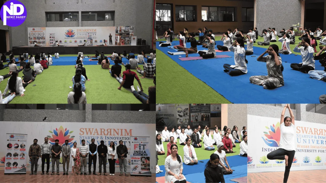Swarrnim Students Embrace Fitness Culture During FiT India Week