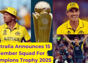 Australia Announces 15 Member Squad For Champions Trophy 2025