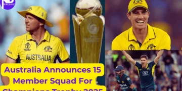 Australia Announces 15 Member Squad For Champions Trophy 2025