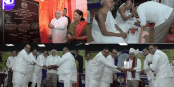 Gujarat CM Bhupendra Patel Honors Jainacharya Himachalsuri’s Legacy in Shahibag