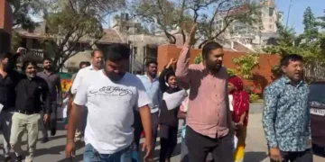 Residence of Rastrapal Society Protest