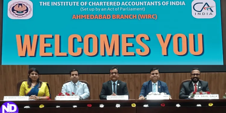 Ahmedabad Welcomes New ICAI Leadership: Meet CA Neerav Agarwal and His Team