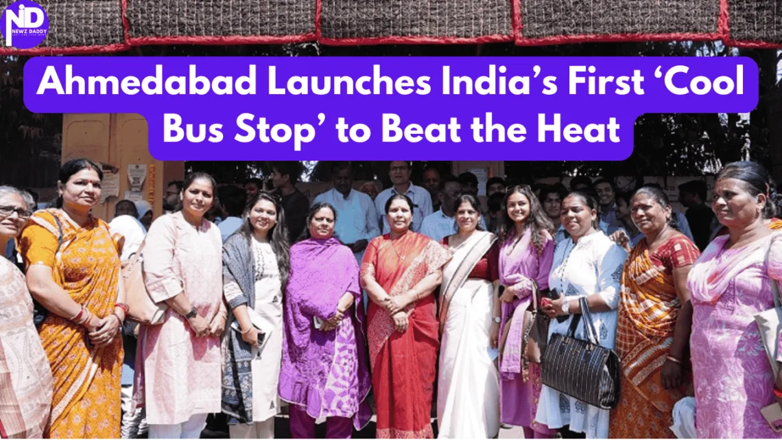 ‘Cool Bus Stop’ Launched by AMC, AMTS, and Mahila Housing Trust (MHT) in Ahmedabad