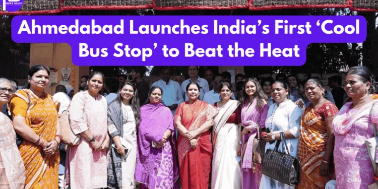 ‘Cool Bus Stop’ Launched by AMC, AMTS, and Mahila Housing Trust (MHT) in Ahmedabad