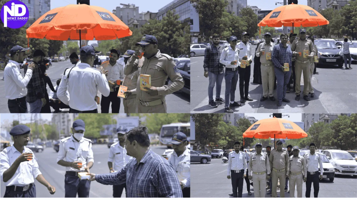 Glucose and Gratitude: Ahmedabad’s Traffic Heroes Get a Boost