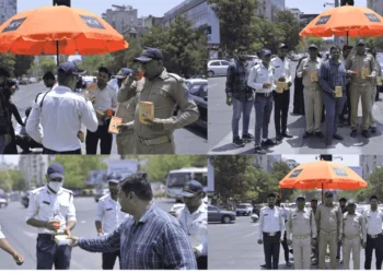 Glucose and Gratitude: Ahmedabad’s Traffic Heroes Get a Boost