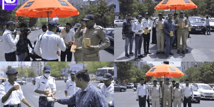 Glucose and Gratitude: Ahmedabad’s Traffic Heroes Get a Boost