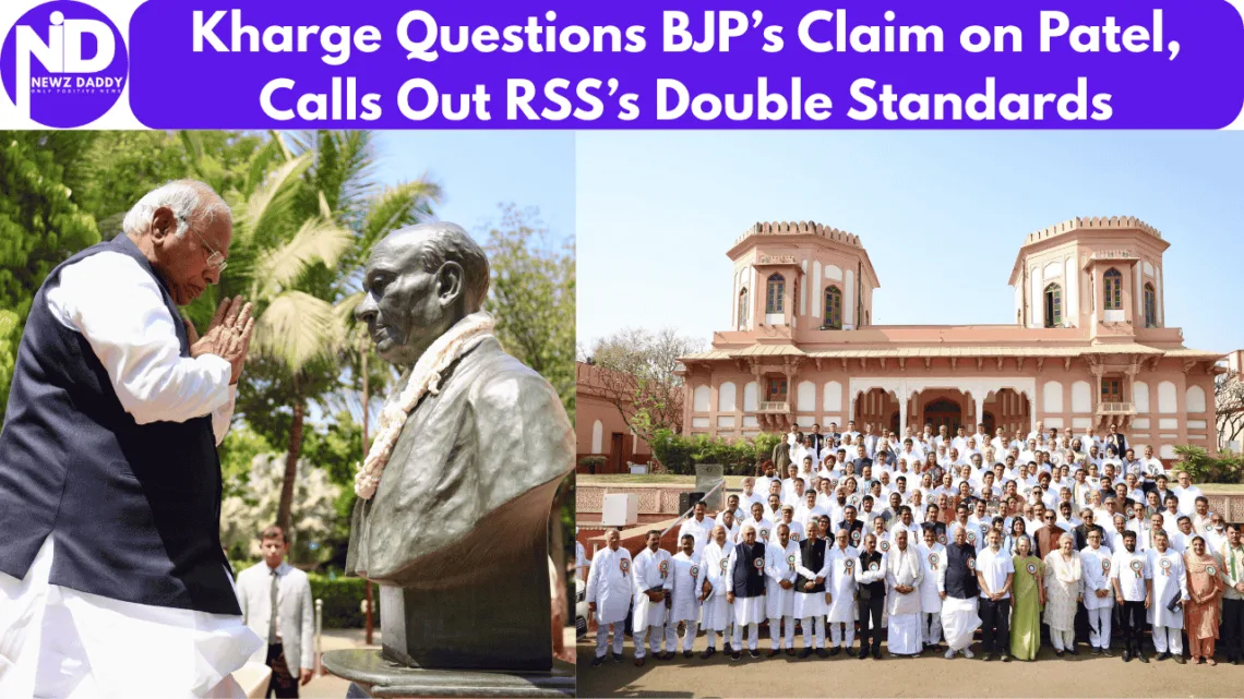 Kharge Questions BJP’s Claim on Sardar Patel. Congress’s Soulful Call for Unity and Justice Echoes from Ahmedabad