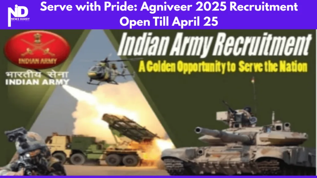 Serve with Pride Agniveer 2025 Recruitment Open Till April 25