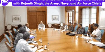 Prime Minister Narendra Modi is having a High-Level Meeting With Rajnath Singh, The Army, Navy, and Air Force Chiefs