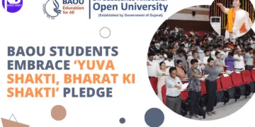 BAOU Students Embrace ‘Yuva Shakti, Bharat Ki Shakti’ Pledge