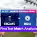 Ind vs Eng- First Test Match Analysis