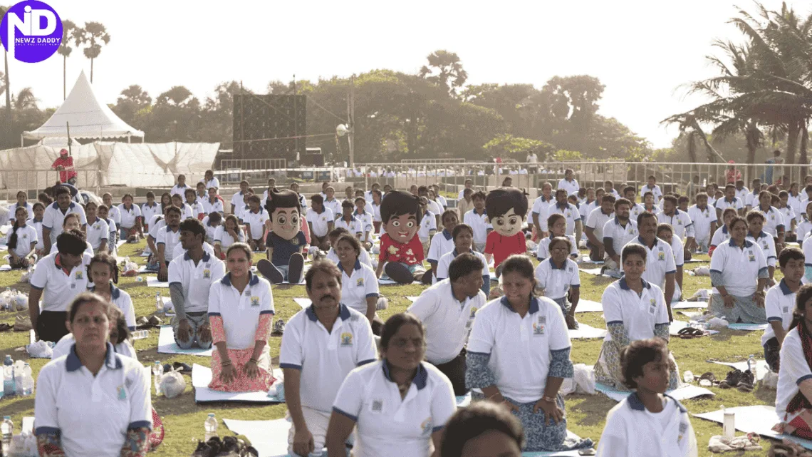 Nick and Sonic Spark Joy at India’s Biggest Yoga Celebration