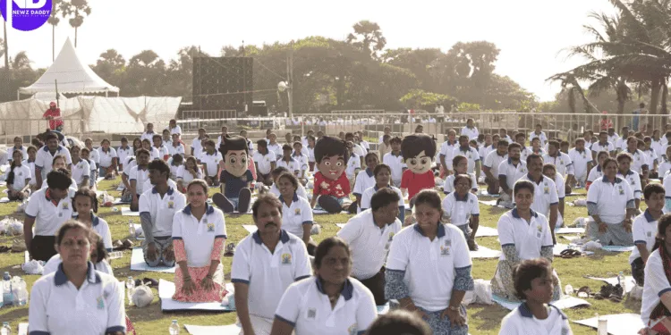 Nick and Sonic Spark Joy at India’s Biggest Yoga Celebration