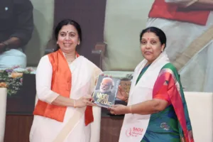 Mayor Smt. Pratibha Jain and BAOU Vice Chancellor Smt. Ami Upadhyay