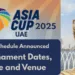 Asia Cup 2025 Full Schedule Announced