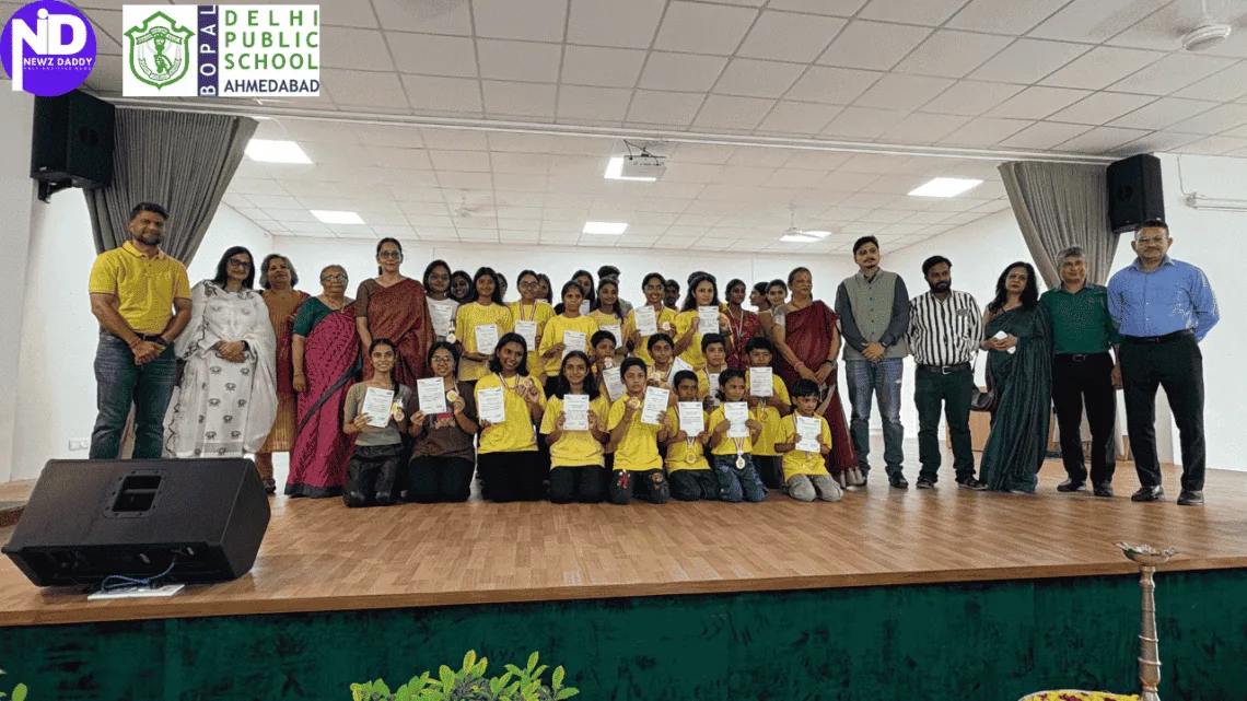 DPS Bopal celebrates Visamo Kids with awards, dance, and motivation.