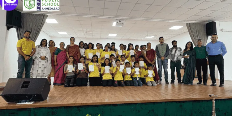 DPS Bopal celebrates Visamo Kids with awards, dance, and motivation.