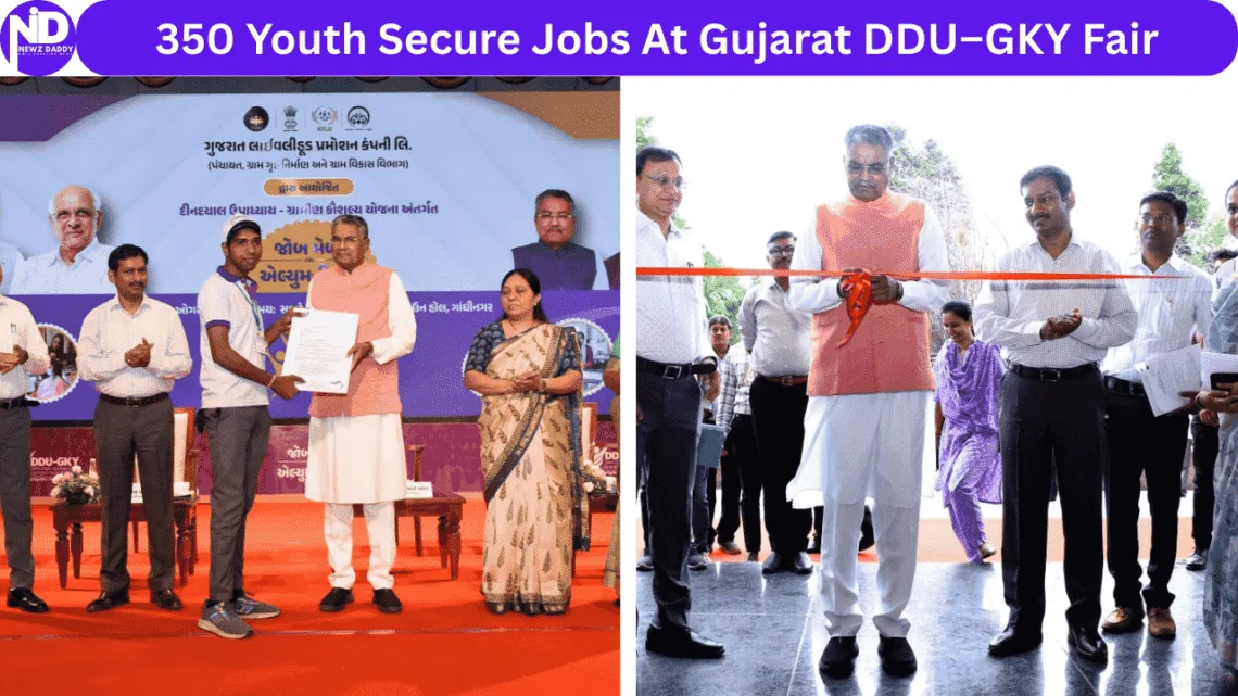 350 Youth Secure Jobs At Gujarat DDU–GKY Fair