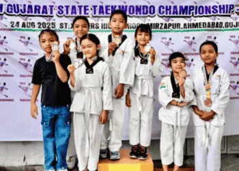 Golden Katar Kids Shine at Gujarat State Taekwondo Championship