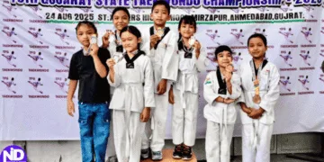 Golden Katar Kids Shine at Gujarat State Taekwondo Championship